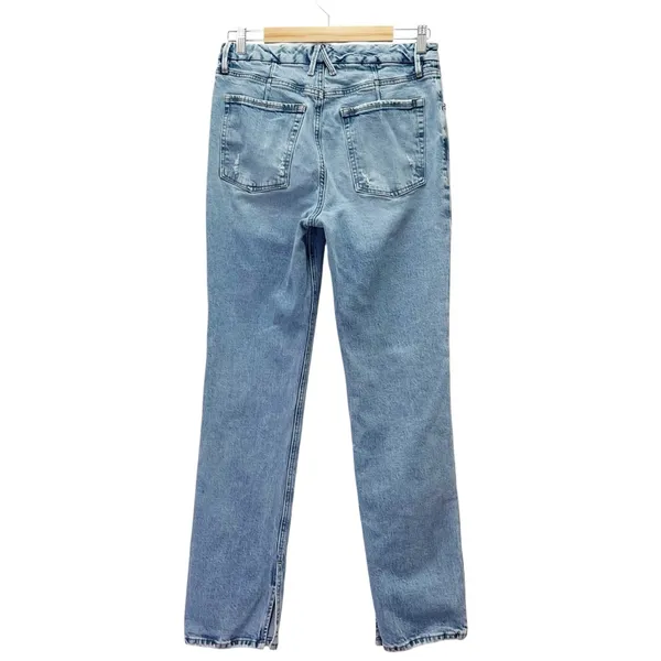 Good American Good Icon Split Inseam Jeans Size 10 / 30 Medium Wash Straight Leg - Image 3