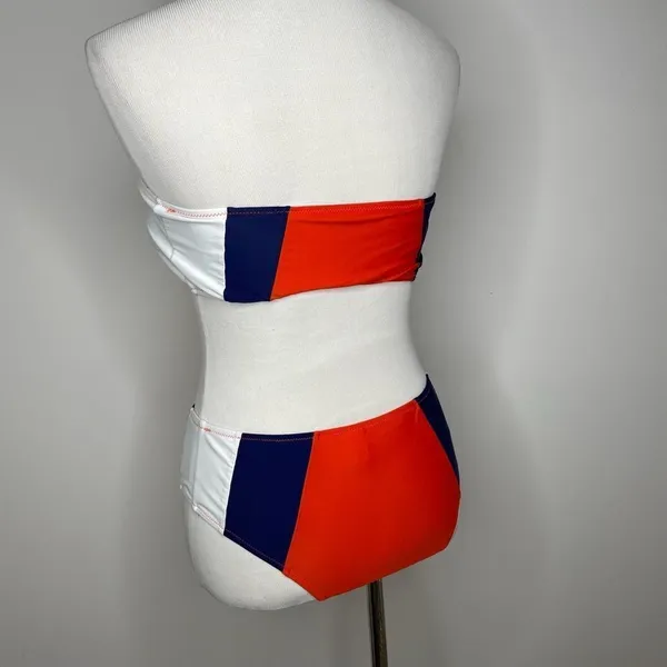 Cupshe- Red, Blue, White Strapless Bikini - Image 4