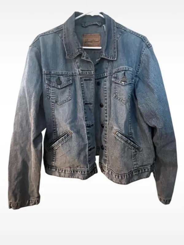 Levi’s Jean Jacket Large 12/14 Blue Denim Trucker - Image 2