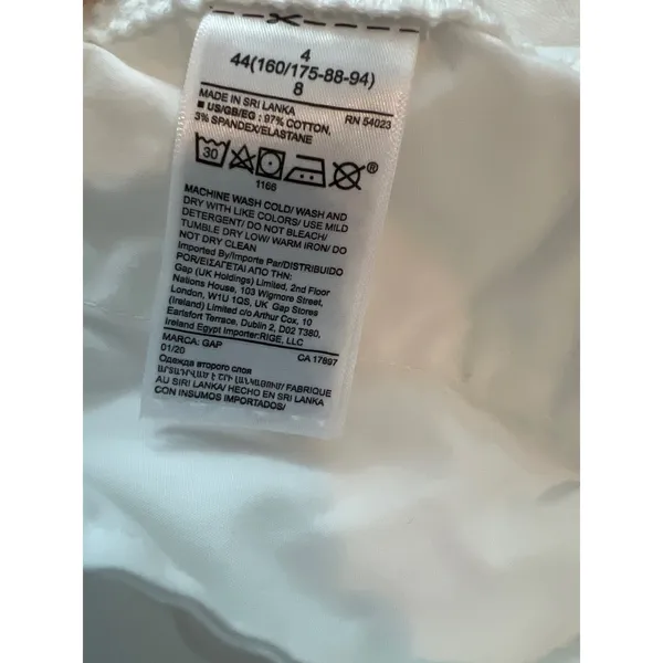Gap Womens White 5 Inch Khaki Shorts Size 4 Stretch Cotton Twill Casual Summer - Image 5