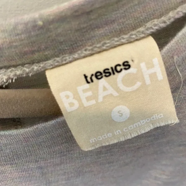 TRESICS BEACH Romper Shorts & Tee Jersey Resortwear Cover-up Loungewear Small - Image 7