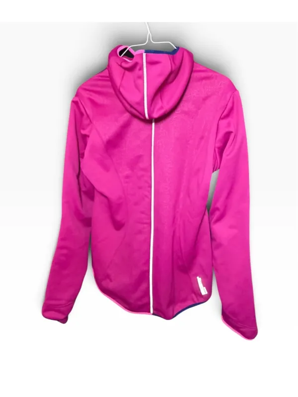 Women's Gore Bike Wear Pink & Black Hooded Cycling Jacket Size Lg - Image 3