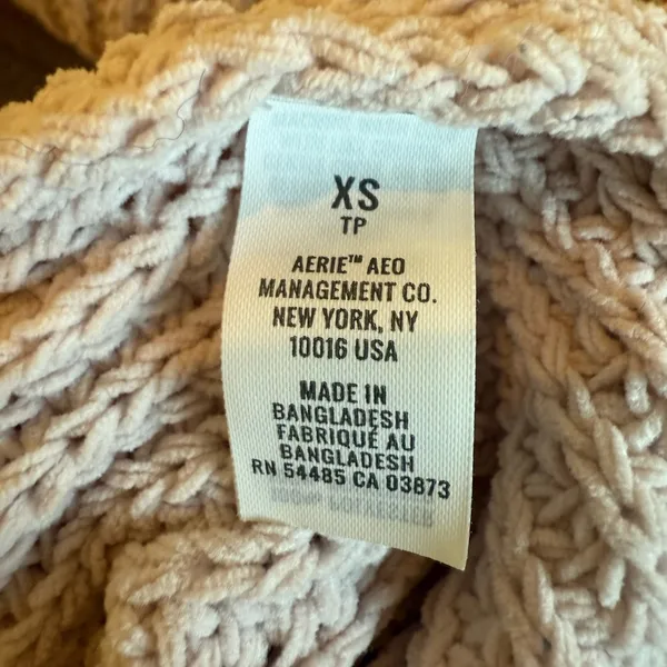 Aerie Women’s Oversized Crewneck Sweater Size XS Light Purple Pink Comfy Cozy - Image 8