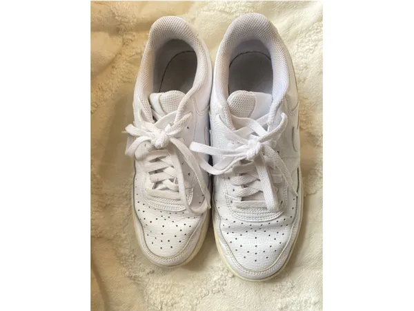 Nike Court Vision Low White Leather Sneakers Streetwear Quiet Luxury Old Money 8 - Image 5