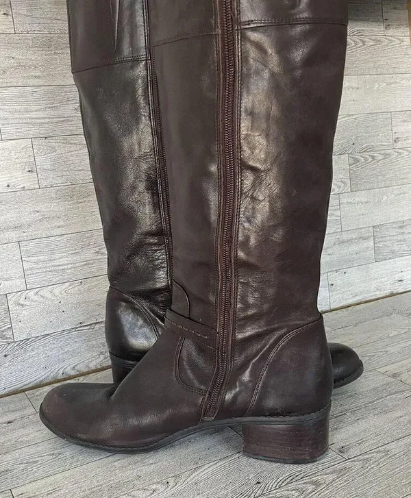 Bandolino Cavanna Women 8.5M Brown Knee High Boot 0611 Classic Equestrian Tall - Image 4