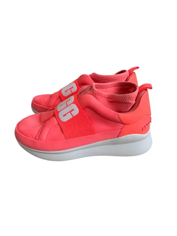 UGG Neon Orange Pink Hi Top Sneakers Size US 9 - Image 3