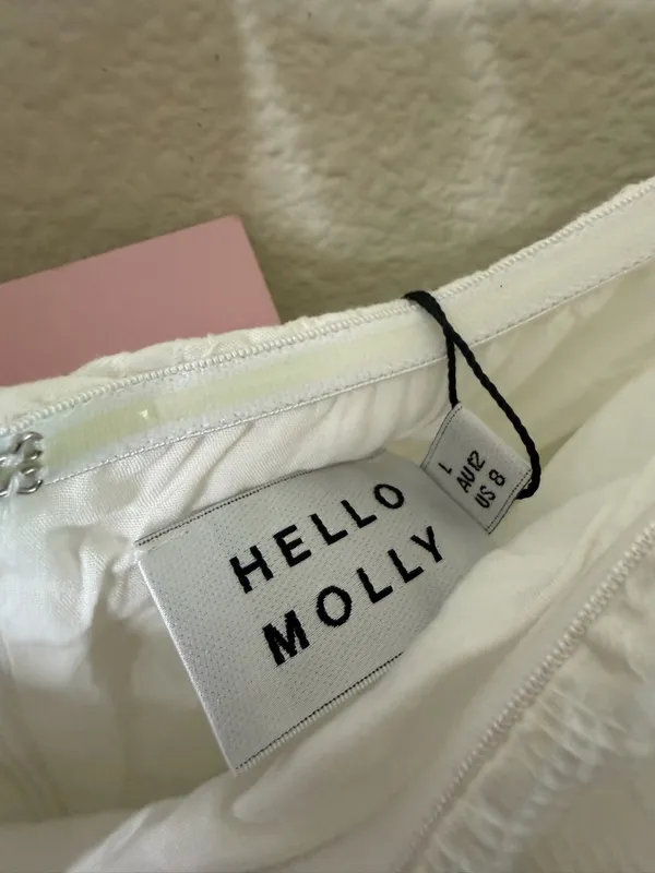 NWT Hello Molly St. Cloud Dress Puff‎ Sleeve Womens Size 8 - Image 7