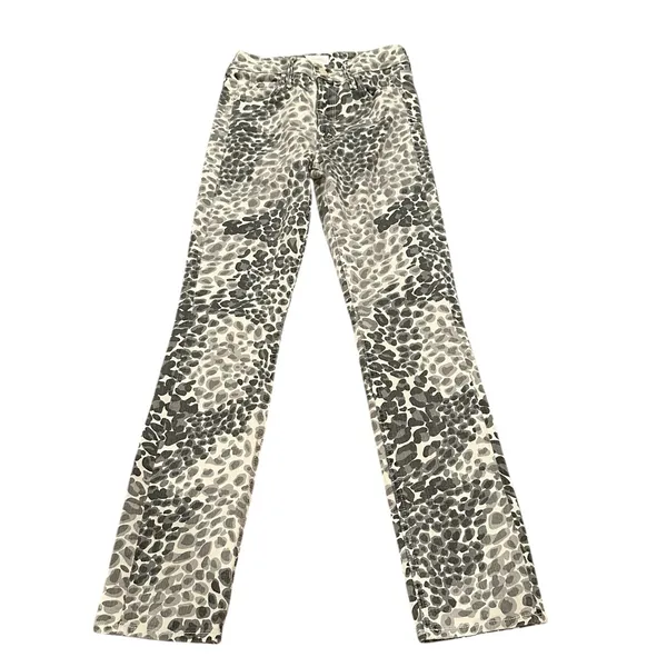 MOTHER DENIM Mid-Rise Dazzler Shadow Leopard Ankle Jean Size 24 - Image 3