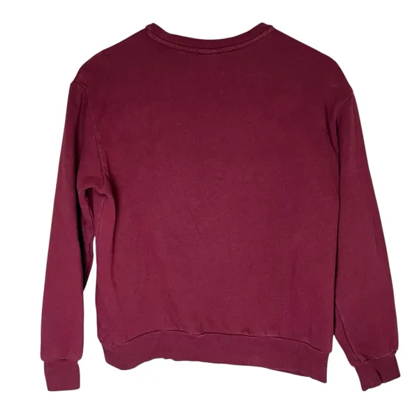 Harvard H&M Crimson Crewneck Sweatshirt Sz S Varsity Collegiate Logo Pullover - Image 2