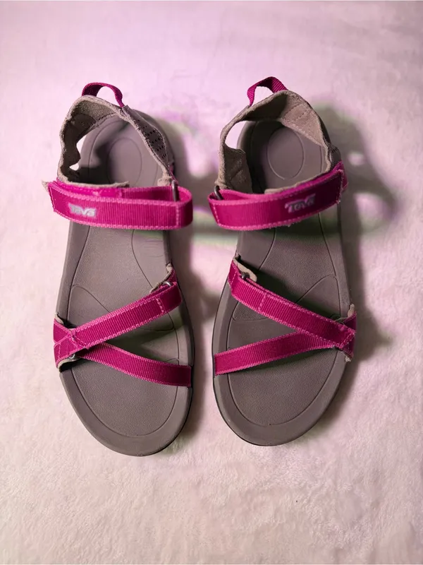 Teva Women’s Raspberry Pink Adjustable Strap Sandals - Image 4