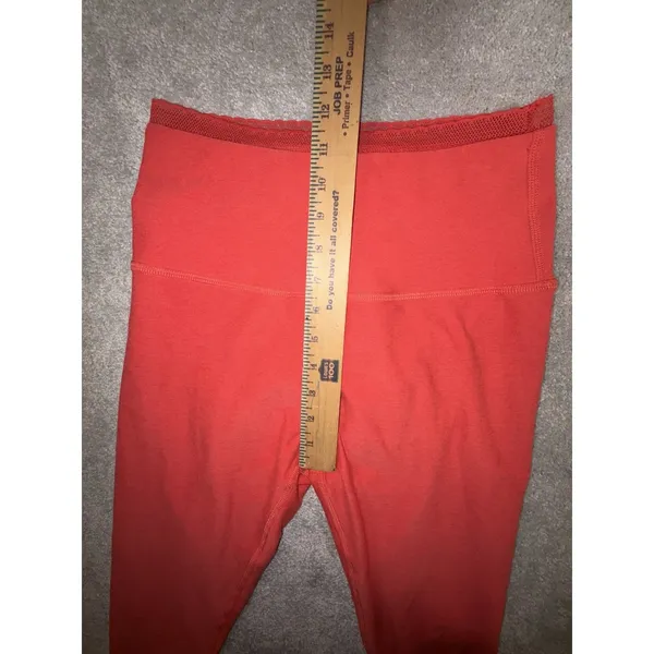 Beyond Yoga Spacedye Allure High Waisted Leggings Red Ash‎ Heather L Lace Trim - Image 7