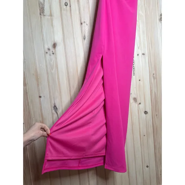 NWT Lulus Elaborate Excellence Hot Pink Strapless Bodycon Maxi Dress Party Sz S - Image 4