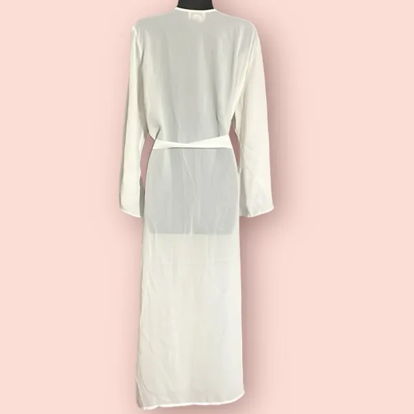 Victoria’s Secret VINTAGE Medium White Robe Gold Label - Image 2