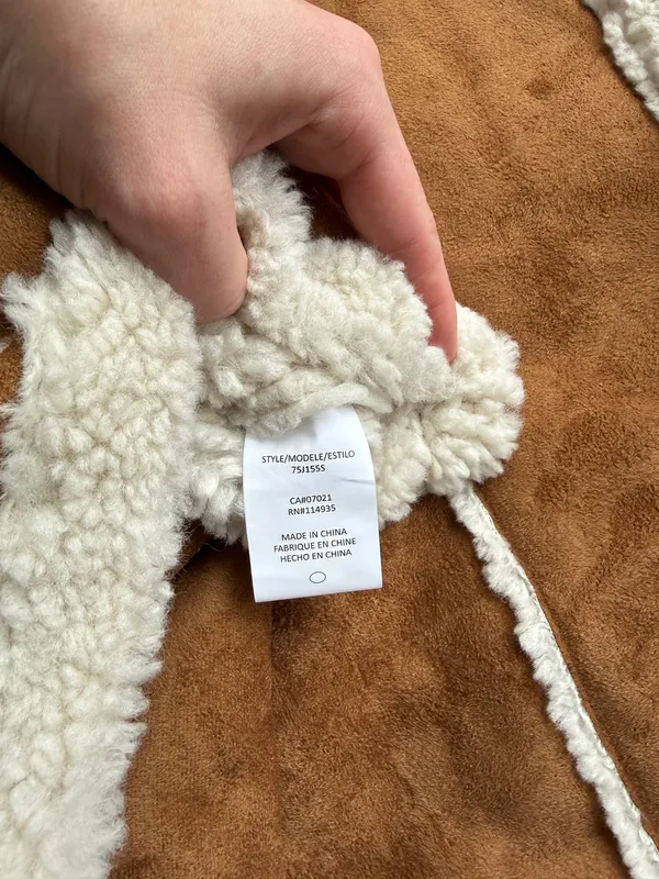 NWT RD Style Women’s Faux Suede & Sherpa Toggle Vest Cozy Winter Layer - Size L - Image 7