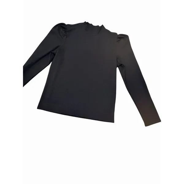 Jaclyn Smith Women’s Black Long Sleeve Pullover Top Textured Size M - Image 4