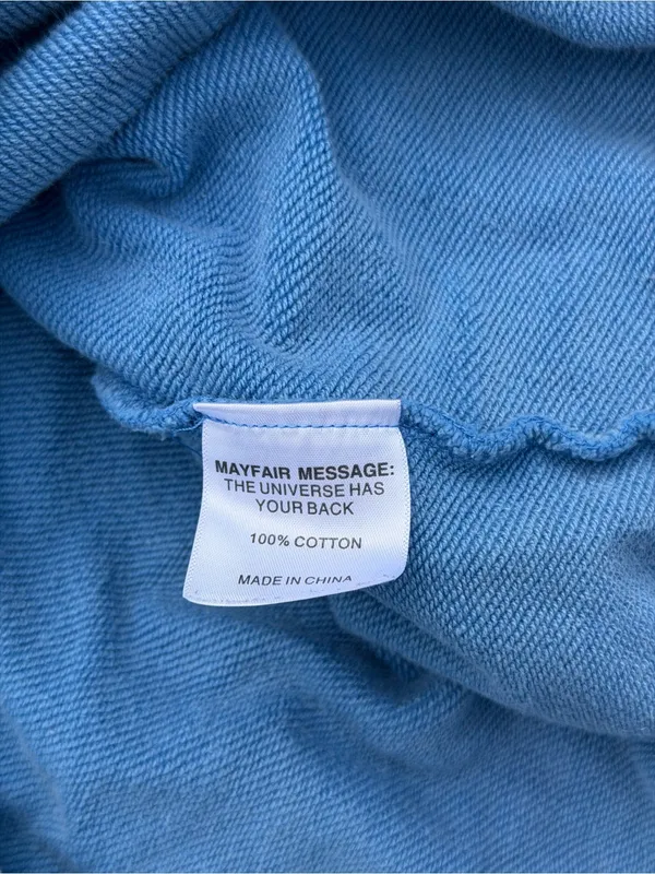 The Mayfair Group Sweatshirt Women’s XS Blue Language Of The Universe Crewneck - Image 8