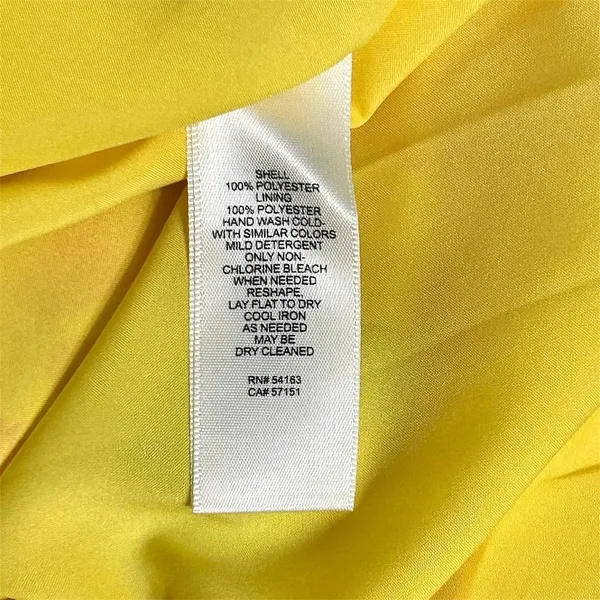 Eliza J Yellow Floral Halter High Low Maxi Dress 8‎ Chiffon Wedding Guest Party - Image 11