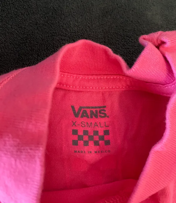 Vans pink cropped long sleeve - Image 4