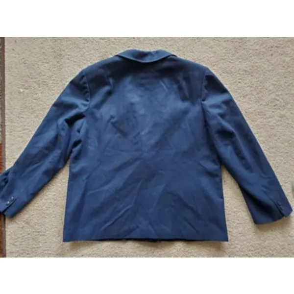 VTG Pendleton 100%‎ Pure Virgin Wool Navy Blue Blazer Jacket Woman’s Size… - Image 5