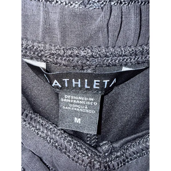Athleta Black Tencel Modal Active Shorts Drawstring Waist size medium - Image 3