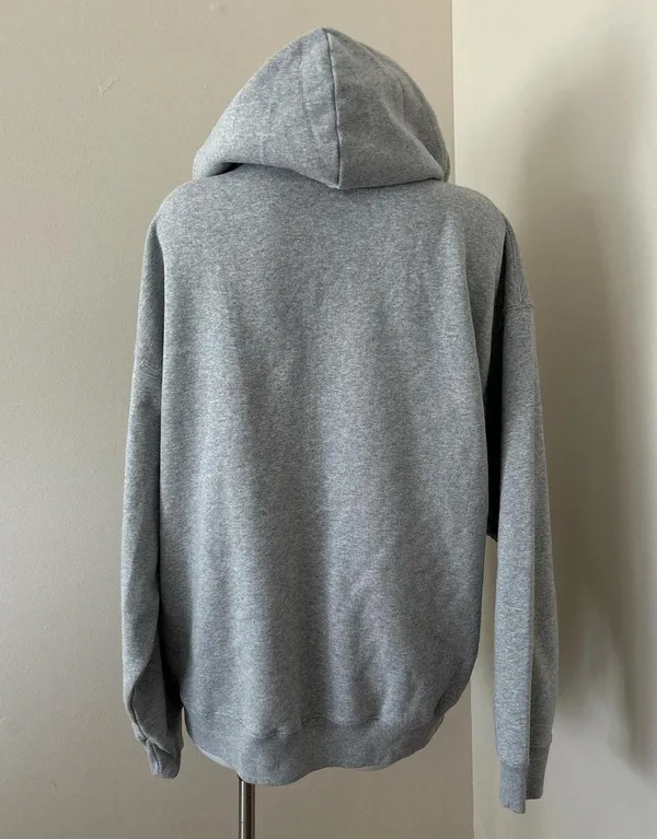 (NWT) Women’s Full Zip Gray Hoodie, One Size: L/XL - Image 5