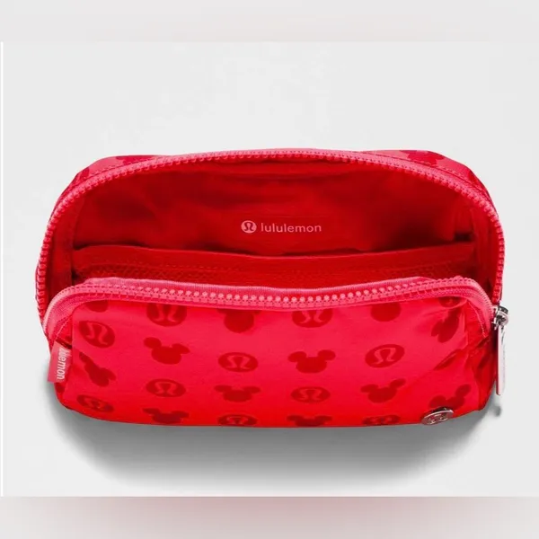 Lululemon Disney NWT Everywhere Belt Bag 1L Mickey Logo Print Graphic Pink - Image 2