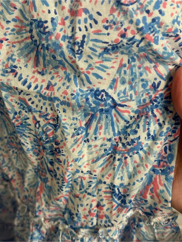 Simply Southern Light Blue Floral Tiered Sundress - Image 3