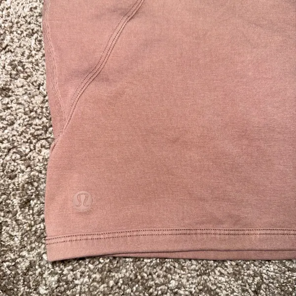 Lululemon Align T-Shirt Womens 4 Mauve Excellent Ribbed Cropped Scoop Neck Tee - Image 4
