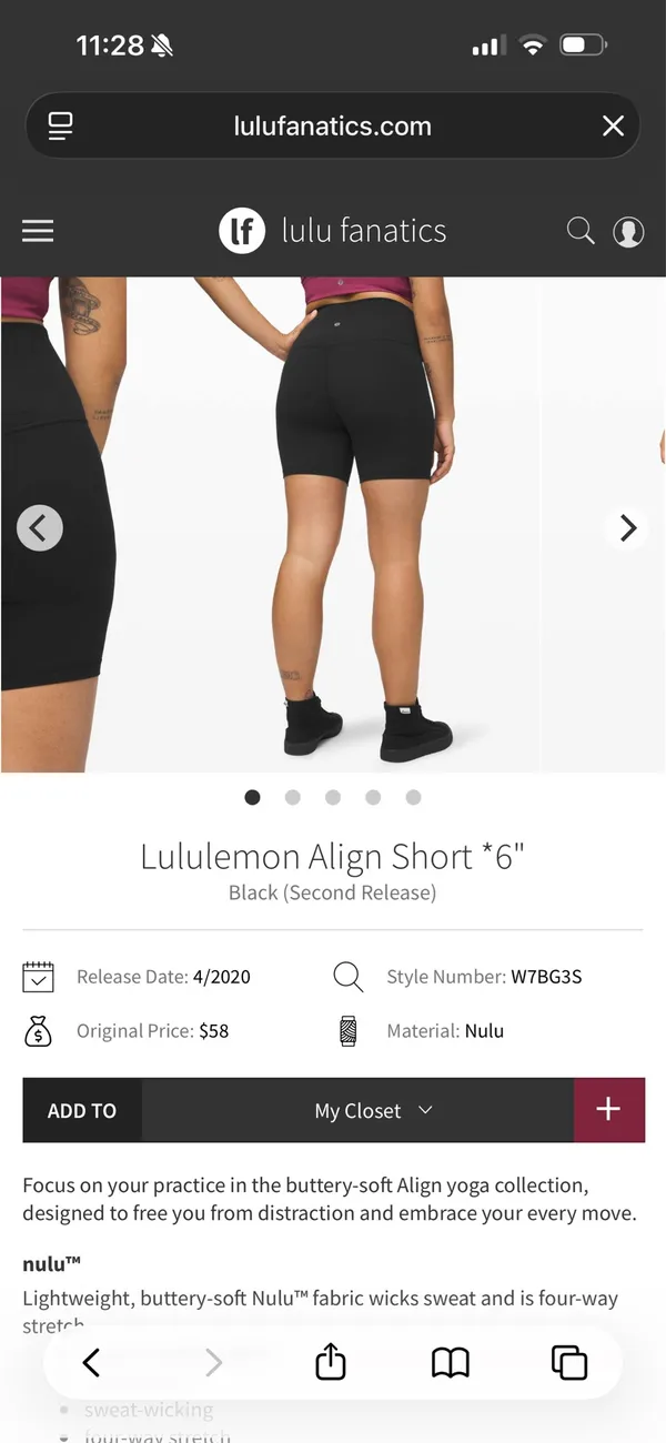 Lululemon Align Short *6" - Image 4