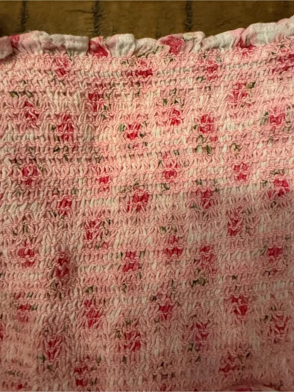 LOVESHACKFANCY Wrennly Crop Smock Top‎ - Image 4