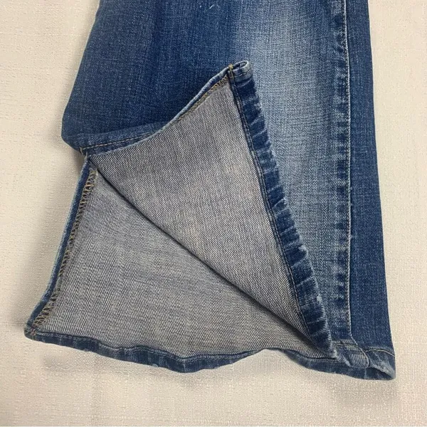 Kancan women's size 32 flare split leg jeans denim xl maurices - Image 5