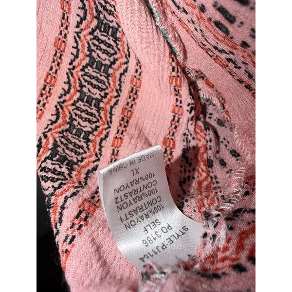 GiGo Plus XL Oversized Mixed Print‎ Boho Tunic Top Kimono Dolman Sleeve - Image 4