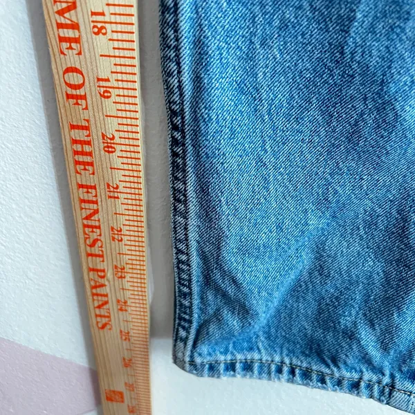 Gap Barrel‎ High Rise Jeans Regular Womens Size 25 / 0R Blue Denim Distressed - Image 7