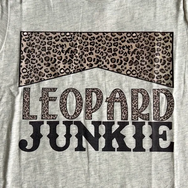 Bella Canvas Leopard Junkie Graphic Tee Size Large - Image 2