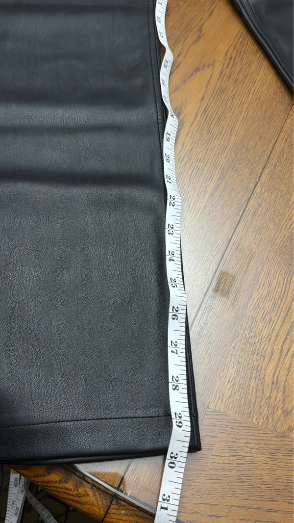Abercrombie & Fitch Black Vegan Leather Pants - Image 9