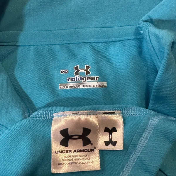 Under Armour Women's Fitted Pullover Activewear ColdGear Blue Size Medium - Image 6