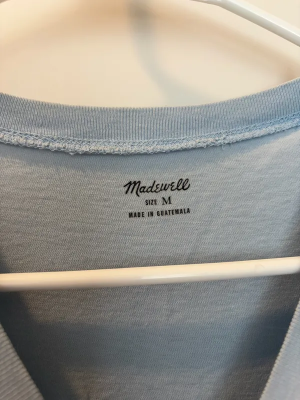 Madewell Women’s Light Blue Crewneck T-Shirt - Image 3