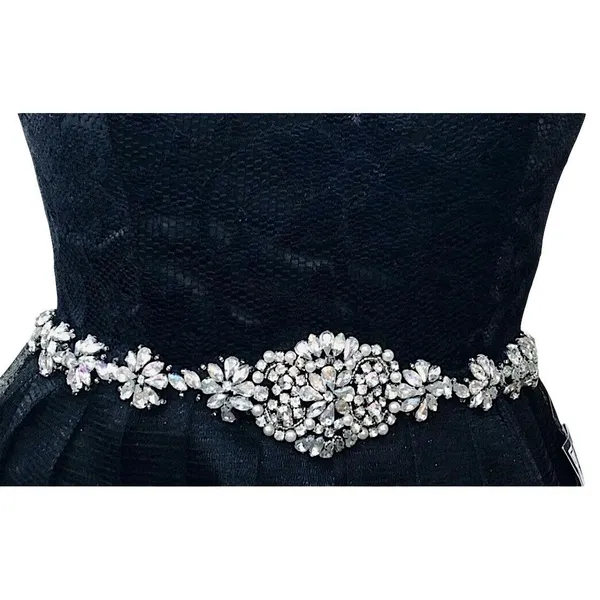 B.‎ Darlin Women's Junior Black Sleeveless Prom, Party, Formal, Wedding Dress - Image 11