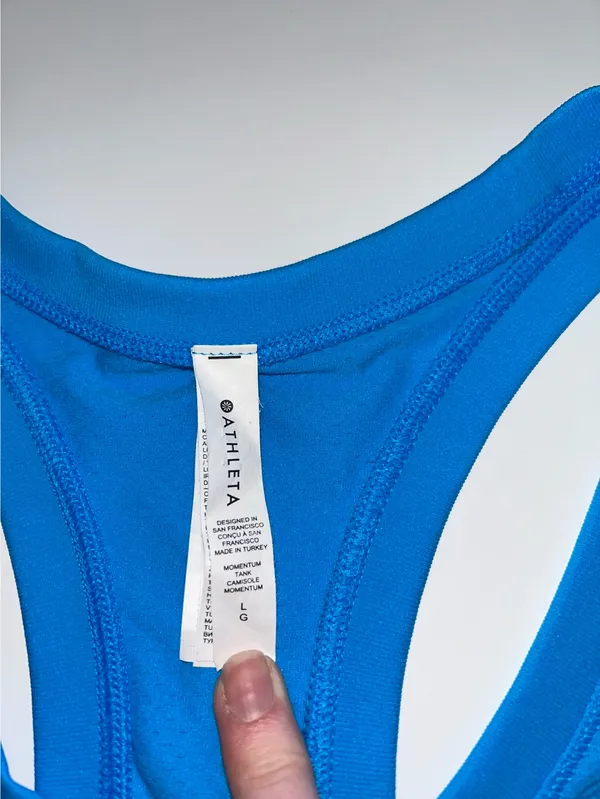 Athleta Tank Top Racerback Large - Image 3