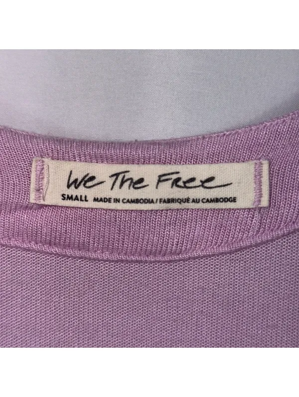We The Free Purple Scoop Neck Tank Top Small - Image 4
