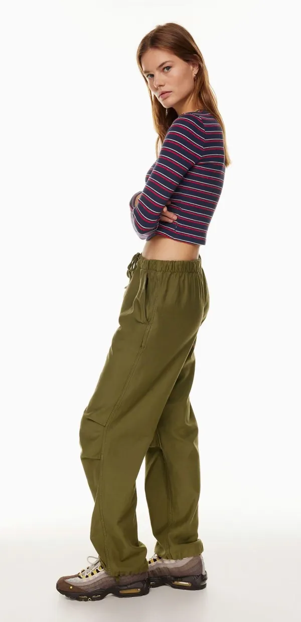 Aritzia TNA Ribbed Cropped Long sleeve - Image 4