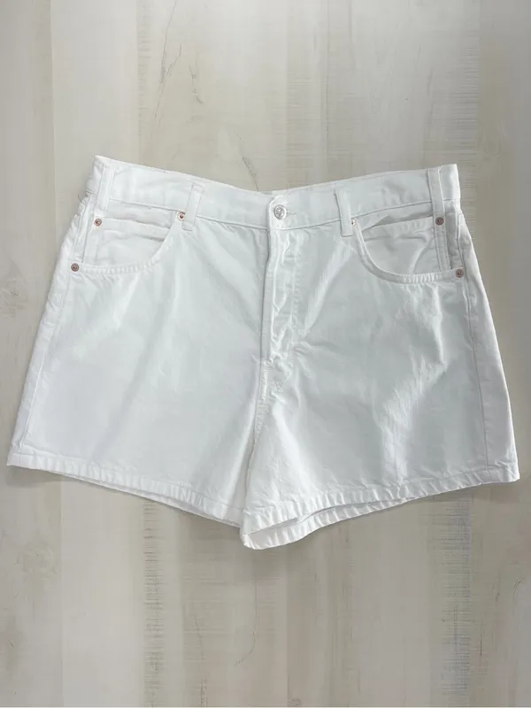 FREE PEOPLE tippi we the free white high rise denim shorts 32 - Image 2