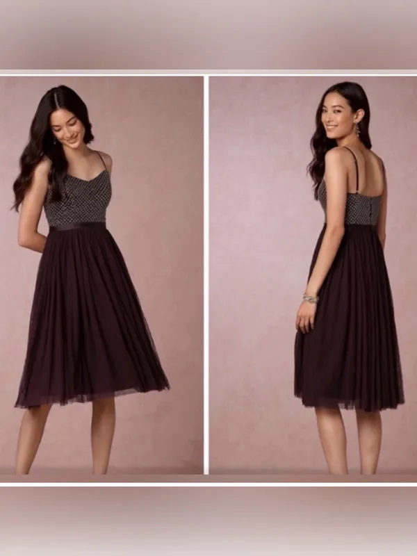 Needle & Thread Copellia Plum Dress - Image 2