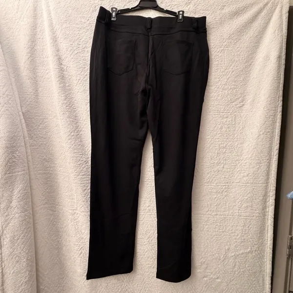 NWT Women's Black Stretch Slacks | Black Stretch Work Pants | Size XL (34”) - Image 8