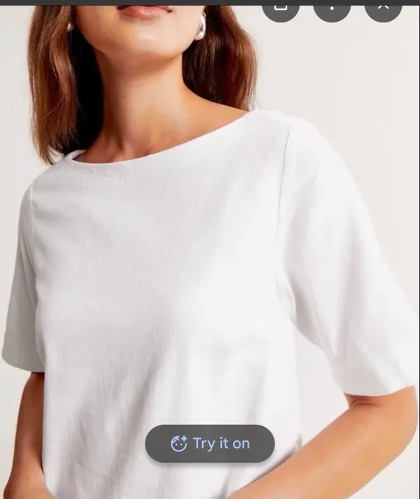 Abercrombie white linen structured tshirt mini dress - Image 3