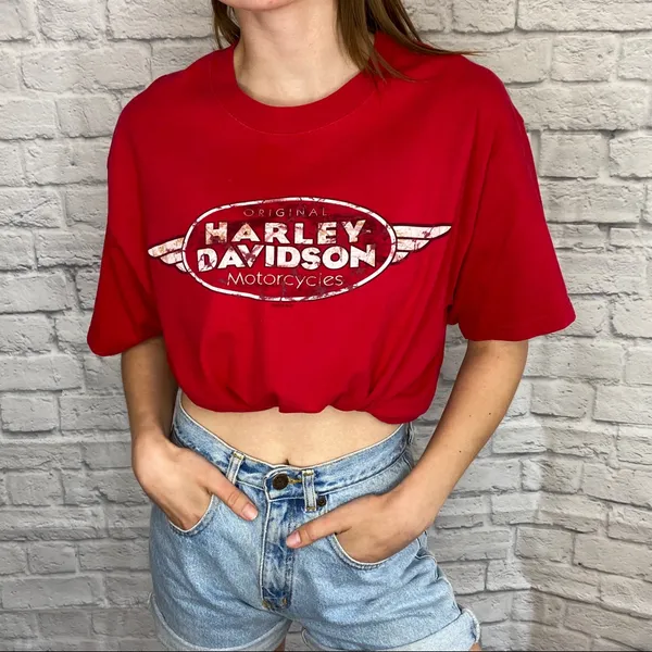 Harley Davidson Red Graphic T - Image 2