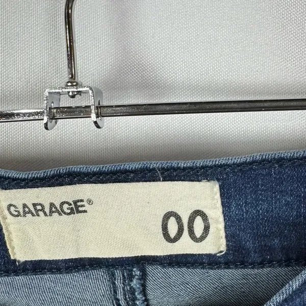 Garage Dark Blue Front Exposed Seam Skinny Jeans 00‎ - Image 4