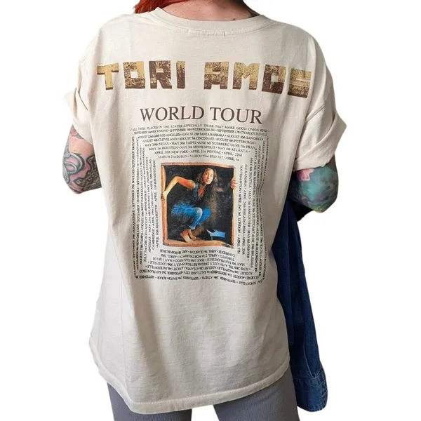 DAYDREAMER Tori Amos Little Earthquakes Merch Tee Size L New w/o Tag SOO - Image 15