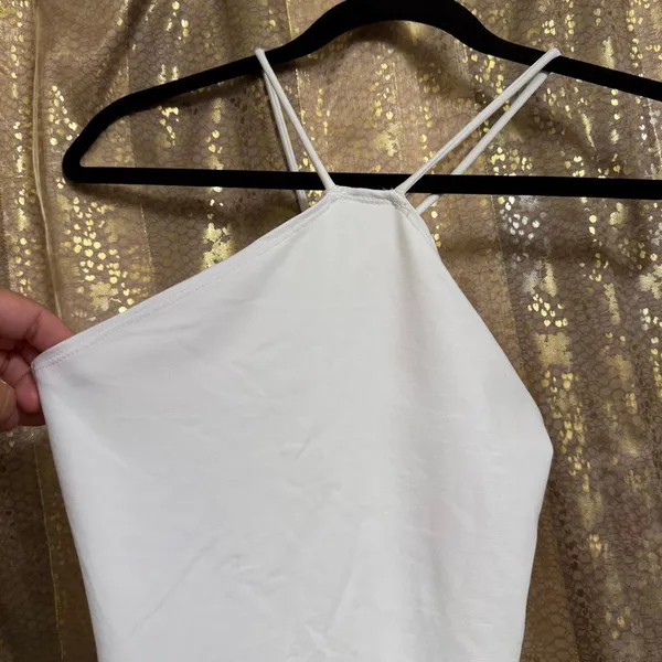 Abercrombie & Fitch White Seamless Halter Neck Bodysuit Medium NWT - Image 2