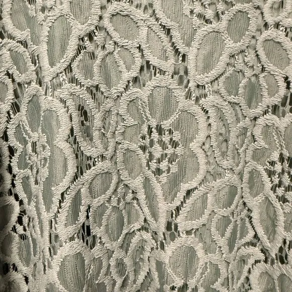 NWT Sage Green Lace‎ Fit Flare Dress Size 7 Boho Coquette Homecoming City Studio - Image 7